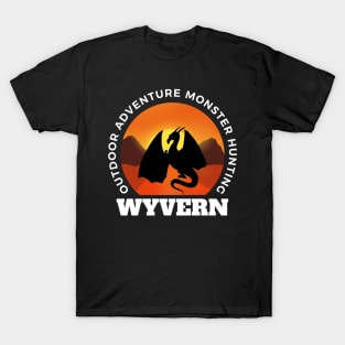 Wyvern - Outdoor Adventure Monster Hunting - Fantasy - Funny T-Shirt